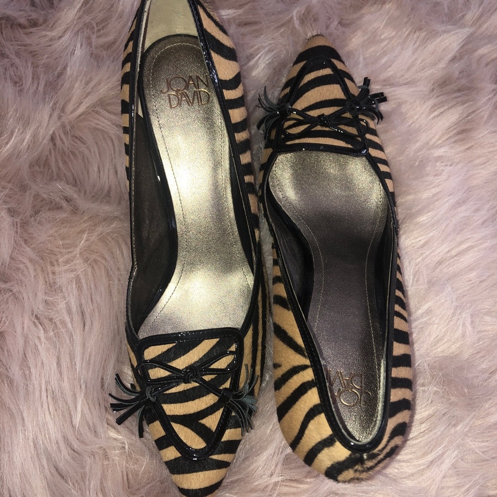 Joan & David Tiger Striped Heels